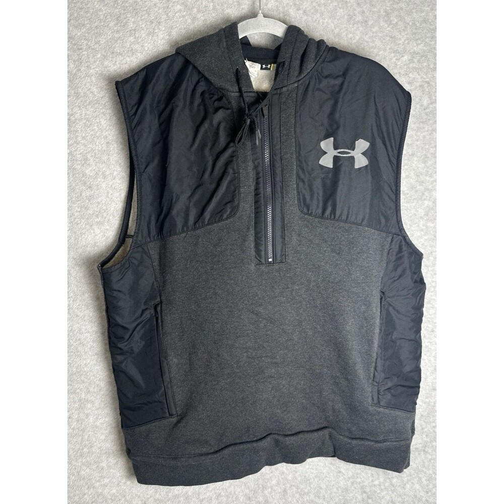 UA Under Armour NFL Recruit All American Vest Men’s XL Fleece Lined Large Logo